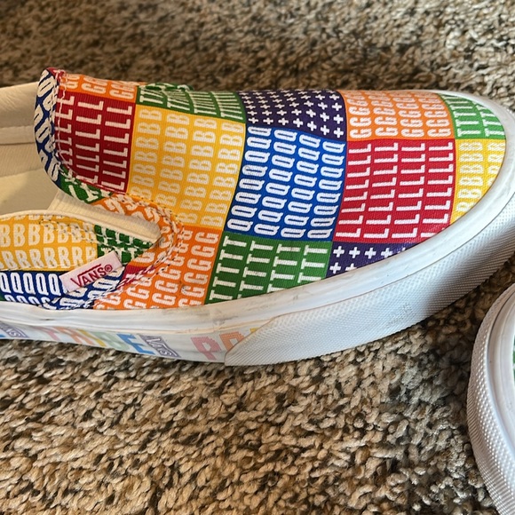 Pride vans size 8 men woman 9.5 NEW - Picture 8 of 11